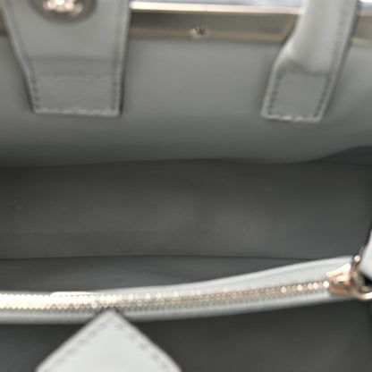 Fendi Vitello Liberty Pearl Petite 2Jours Tote Grigio Perla 5 of 12