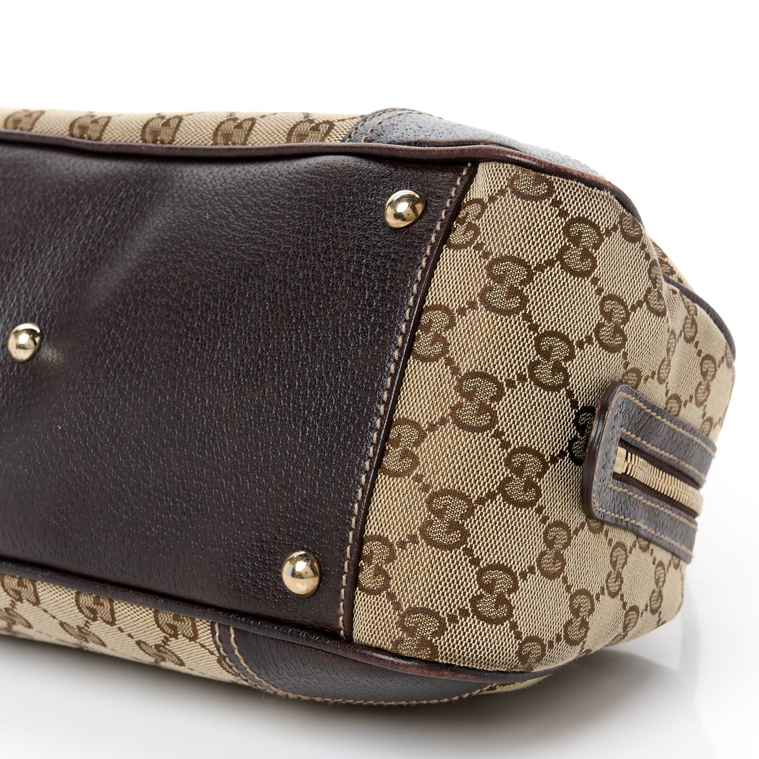 Gucci Monogram Small Princy Satchel Dark Brown 10 of 10