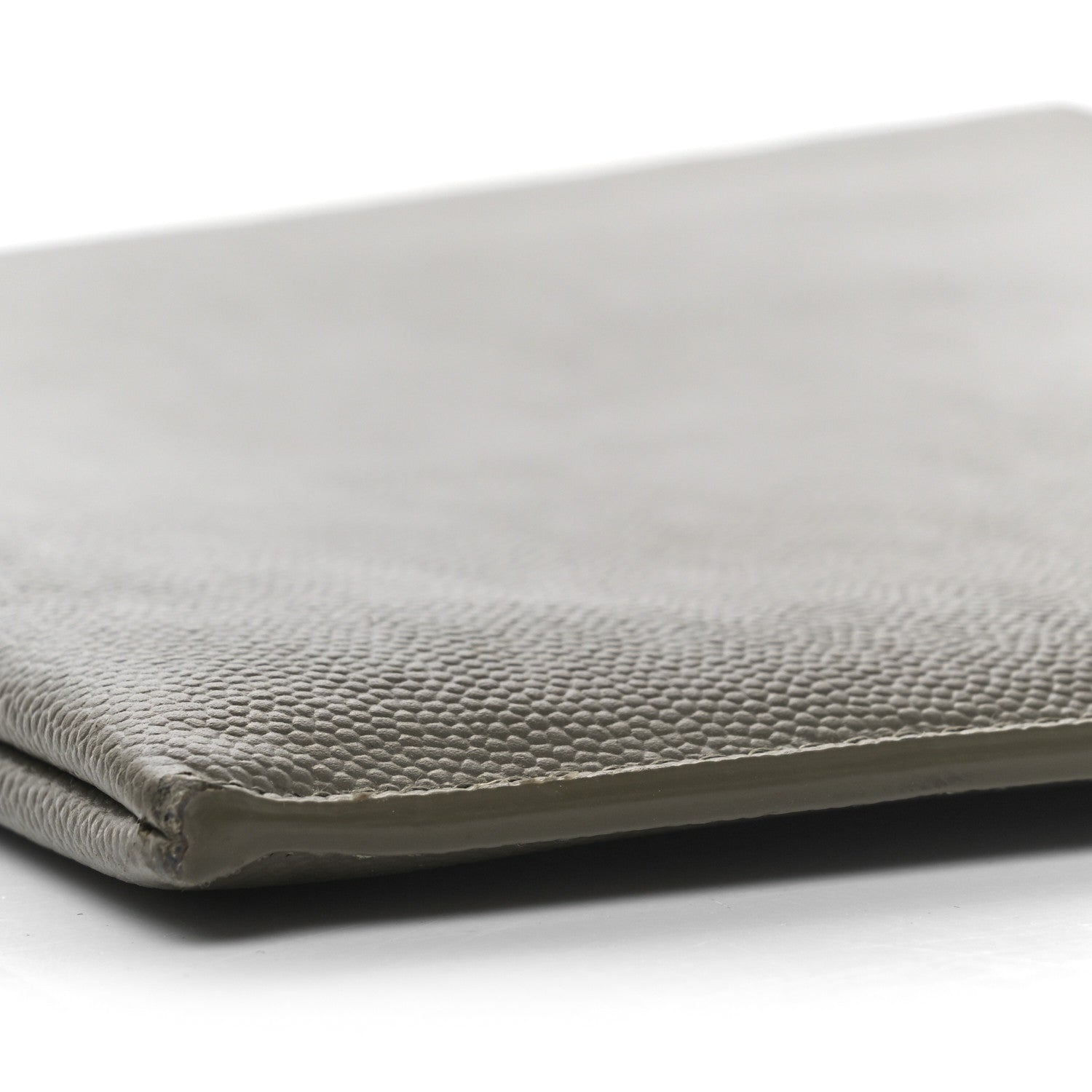 Saint Laurent Grain De Poudre Paris Zipped Tablet Holder Greyish Brown 6 of 9