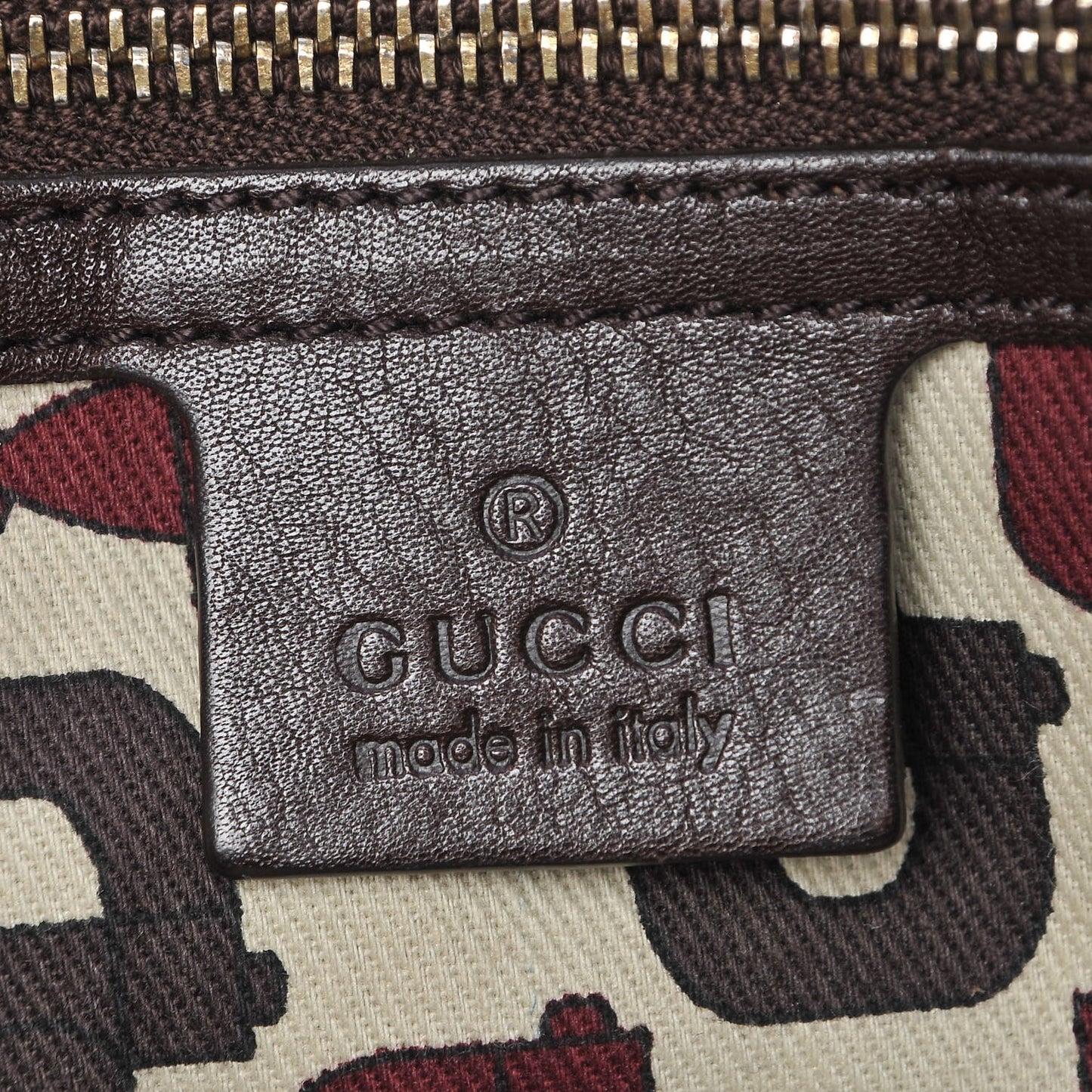 Guccissima Medium Pelham Shoulder Bag Dark Brown