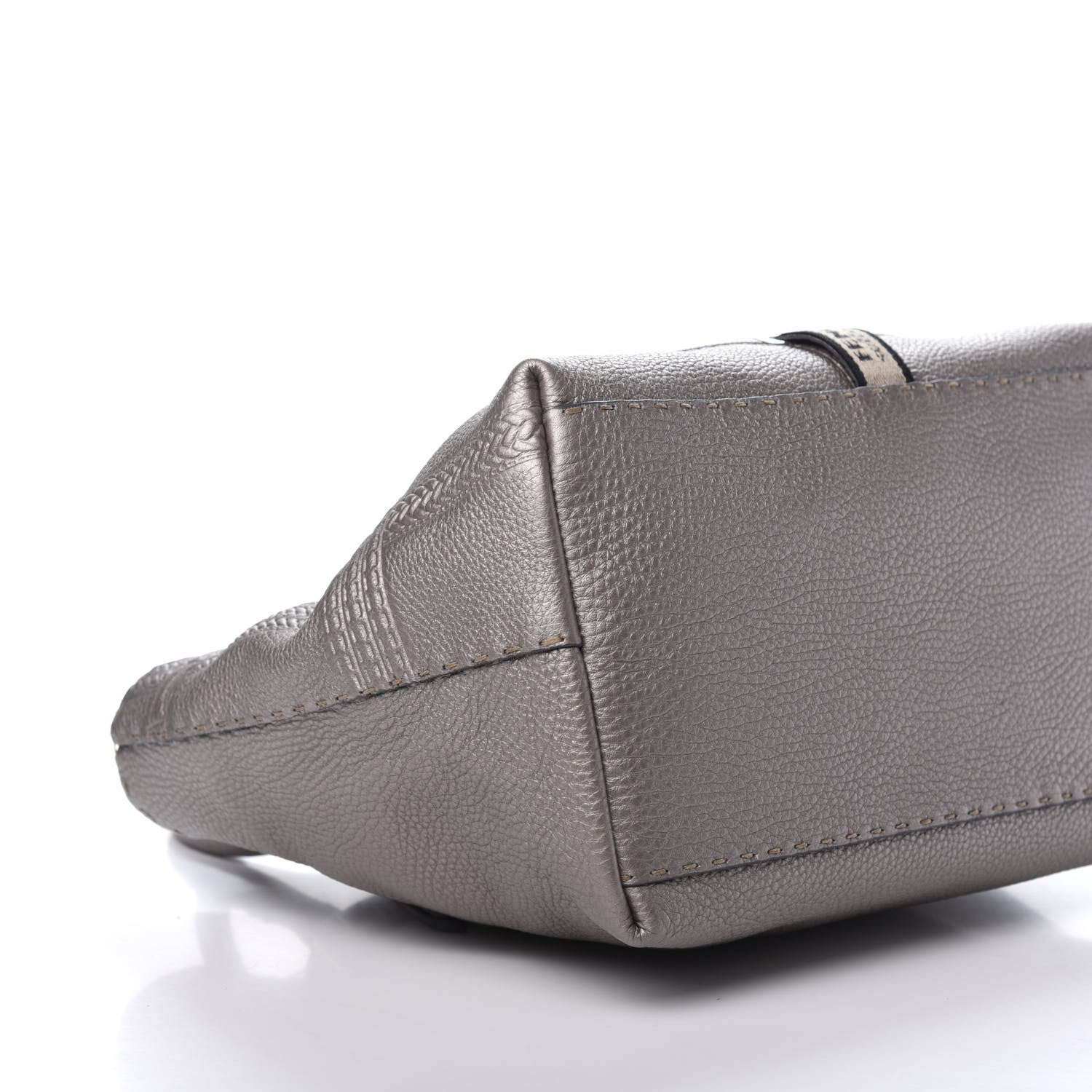 Fendi Cuoio Romano Selleria Small Villa Borghese Tote Peltro 6 of 11