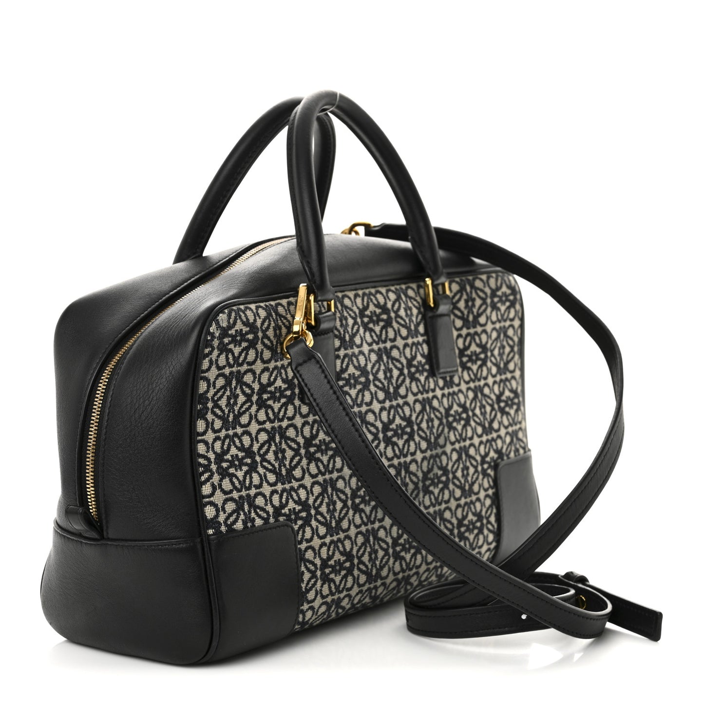Jacquard Anagram Calfskin Amazona 28 Black Navy