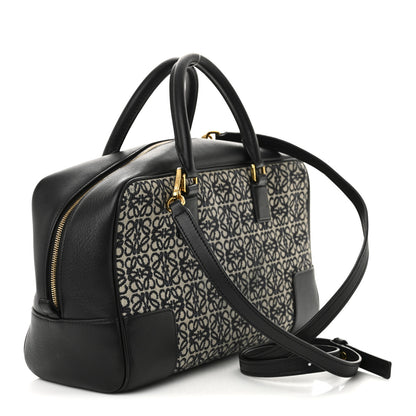 Loewe Jacquard Anagram Calfskin Amazona 28 Black Navy 3 of 12