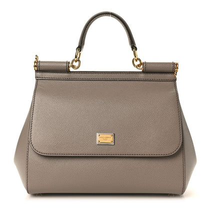 Dolce & Gabbana DOLCE & GABBANA Dauphine Small Miss Sicily Satchel Grey 1 of 9