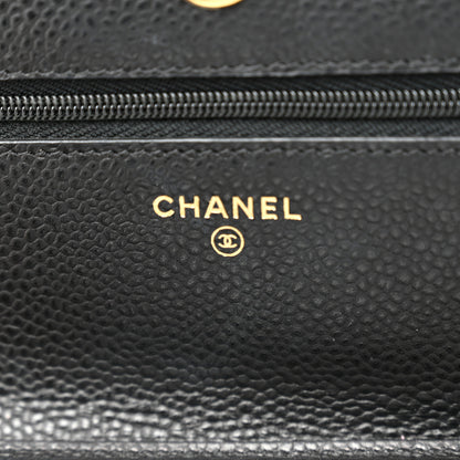 Chanel Caviar Quilted Wallet On Chain WOC Black 6 of 11