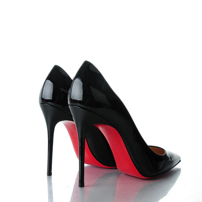 Christian Louboutin Patent Decollete 100 Pumps 37 Black 4 of 10