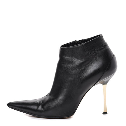 Gucci Calfskin Zip Ankle Boots 7 Black 1 of 14