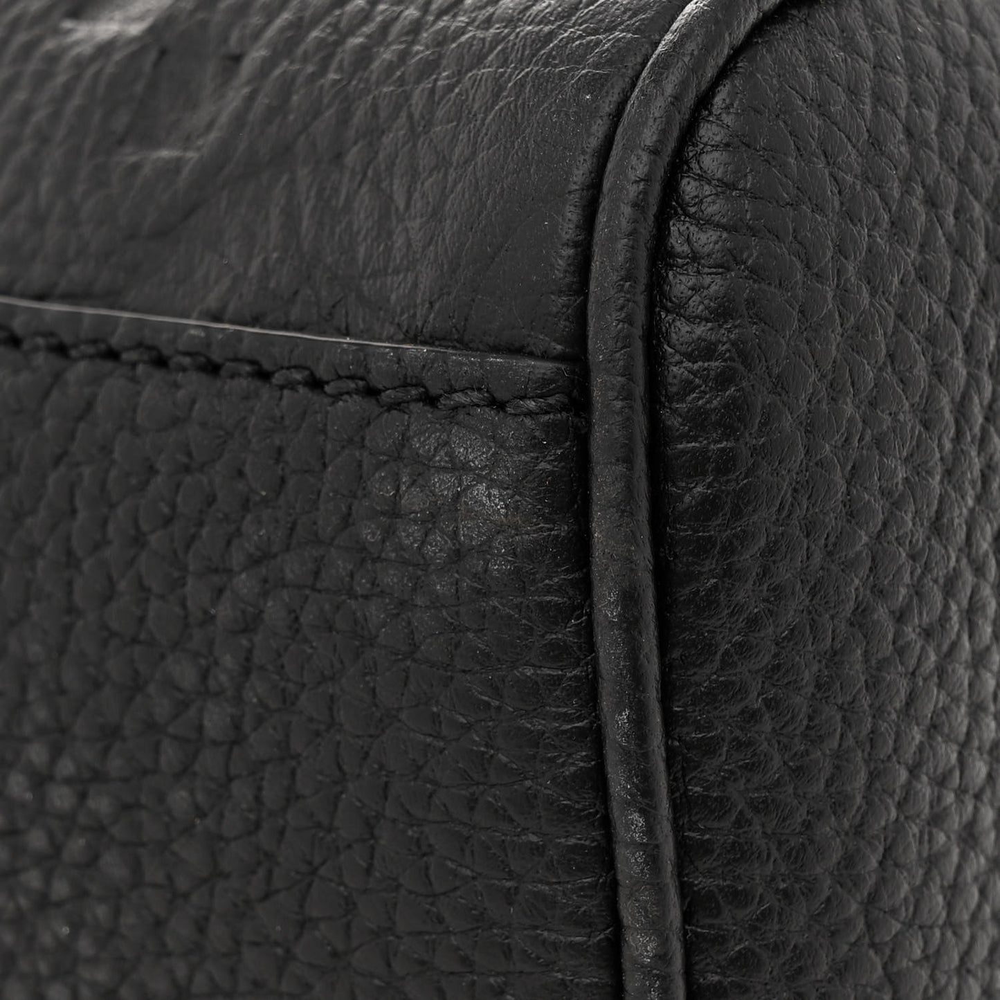 Piuma Calfskin Jumbo GG Embossed Medium Tote Bag Black