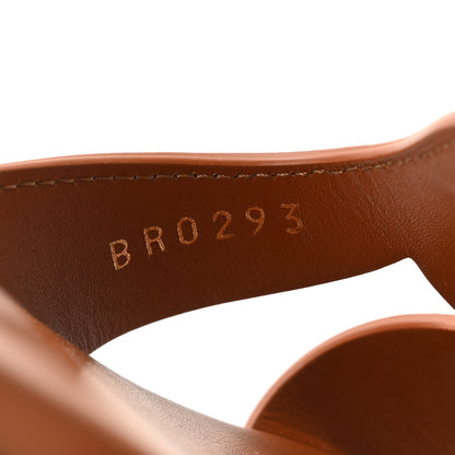 Louis Vuitton Calfskin LV Isola Flat Sandals 41 Cognac 9 of 9