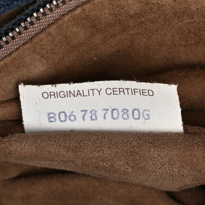 Bottega Veneta Washed Cervo Deerskin Large Hobo Denim 7 of 12