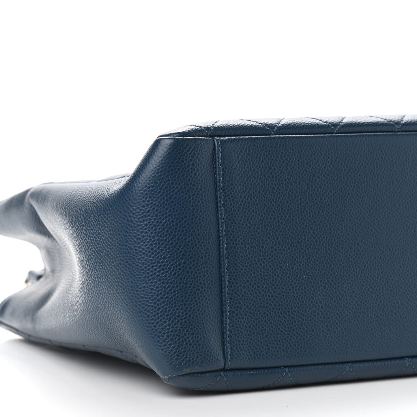 Caviar Quilted Grand Shopping Tote GST Dark Navy Blue