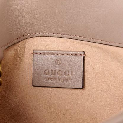 Gucci Calfskin Matelasse Heart GG Marmont 2.0 Coin Purse On A Chain Porcelain Rose 6 of 10