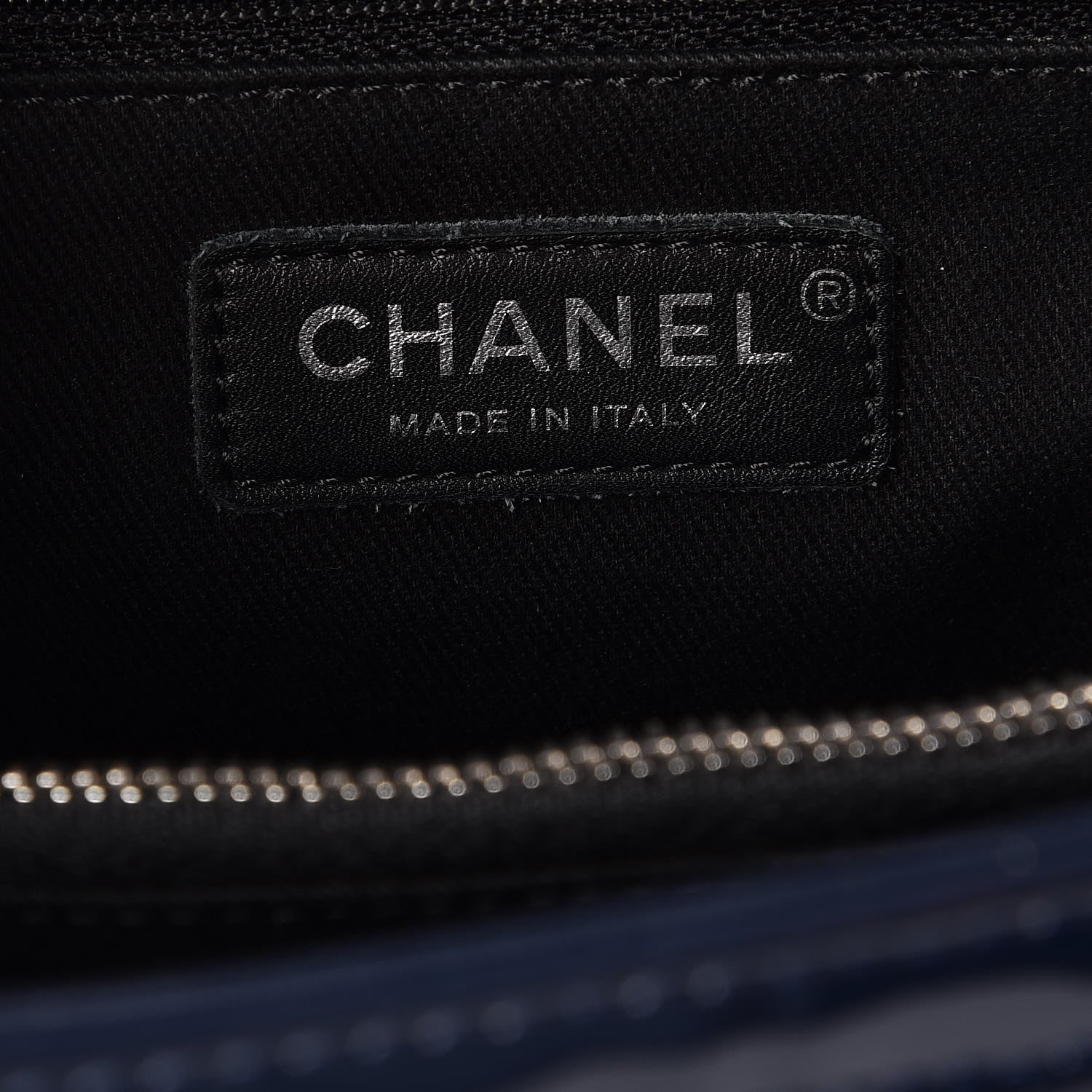 Chanel Patent Quilted Large Coco Shine Accordion Flap Navy 6 of 8