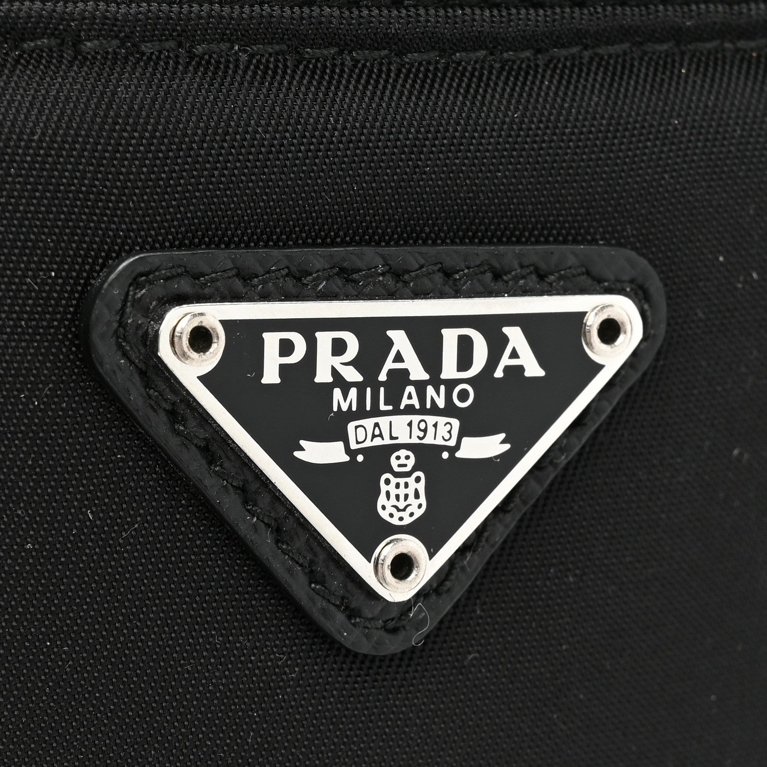 Prada Tessuto Nylon Key Pouch Black 6 of 8