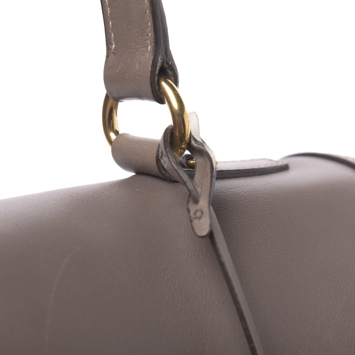 Prada City Calfskin Foldover Pushlock Top Handle Satchel Argilla 11 of 22