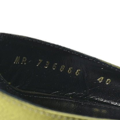 Saint Laurent Crepe De Chine Blade 105 Slingback Pumps 40 Lime 6 of 9