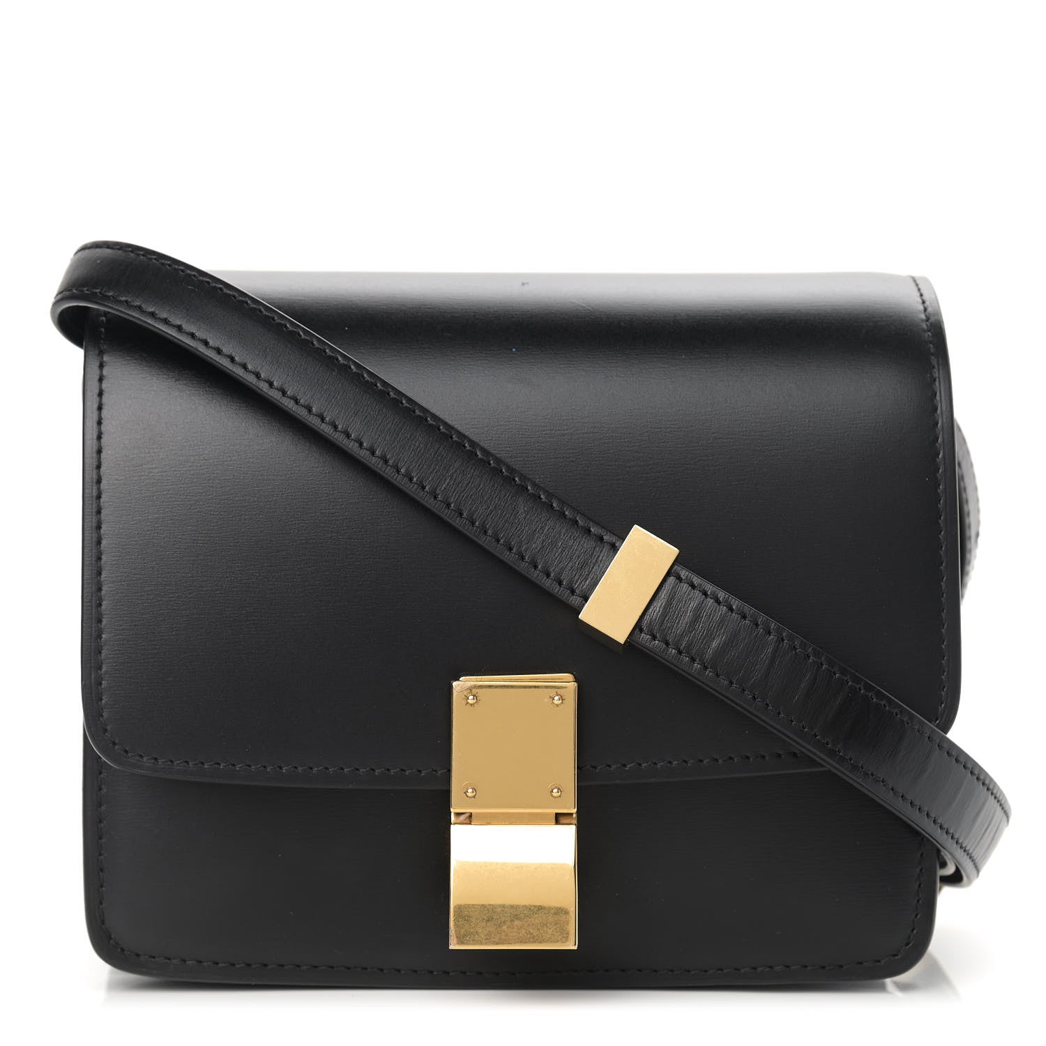 Celine Box Calfskin Small Classic Box Flap Bag Black 1 of 10