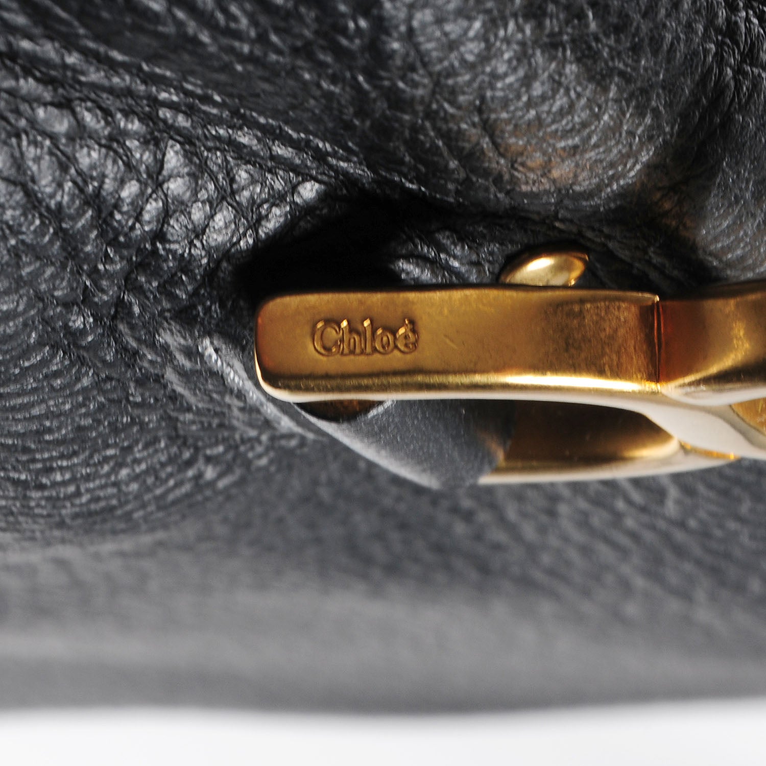 Chloe Calfskin Large Marcie Satchel Black 10 of 11