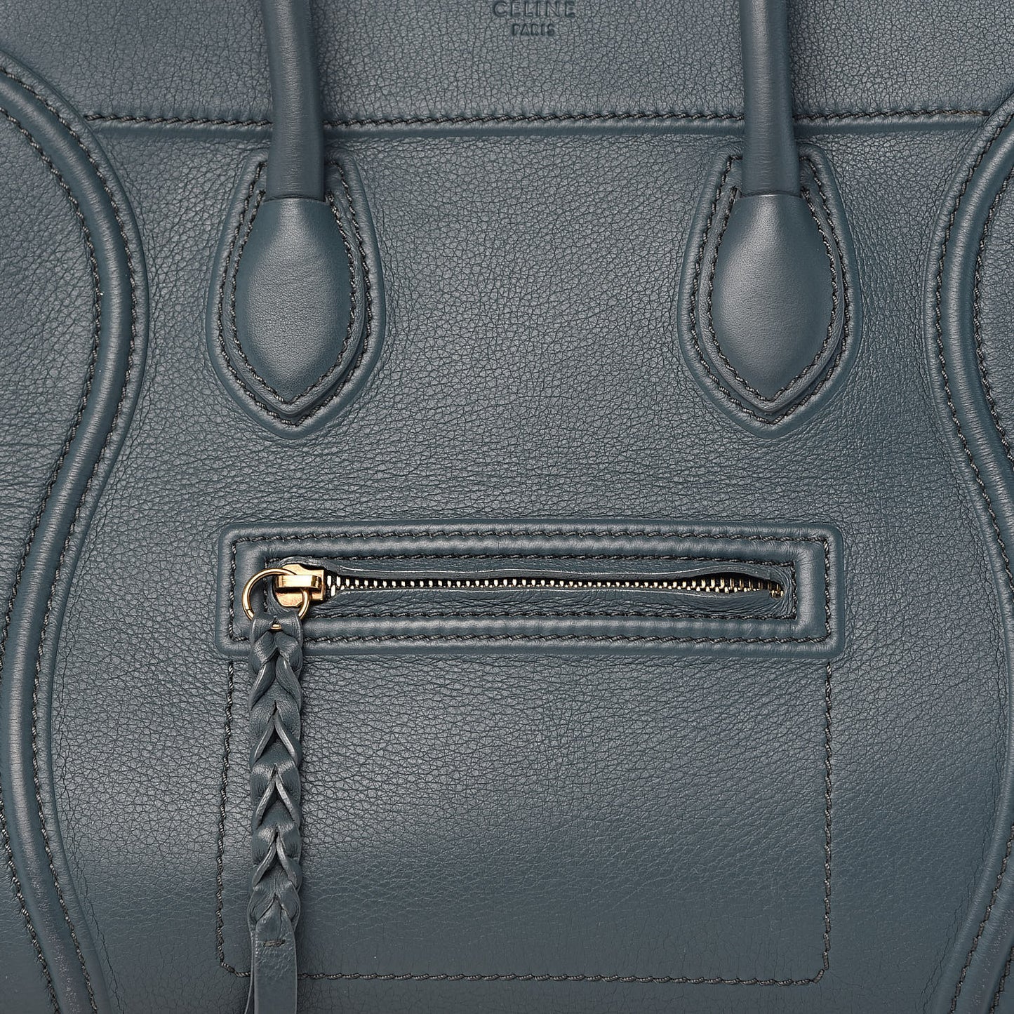 Supple Calfskin Medium Phantom Luggage Blue