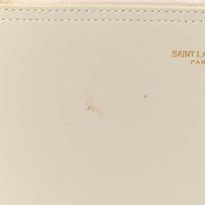Saint Laurent Calfskin Large Shopping Tote Porcellana 14 of 15