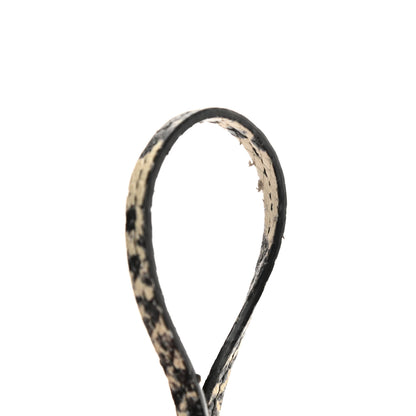 Saint Laurent Python Embossed Calfskin Monogram Blogger Bag Black Beige 14 of 14