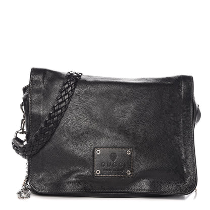 Gucci Calfskin Messenger Bag Black 1 of 10