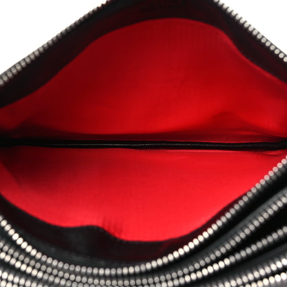 Celine Shiny Textured Calfskin Trio Crossbody Bag Black 5 of 12