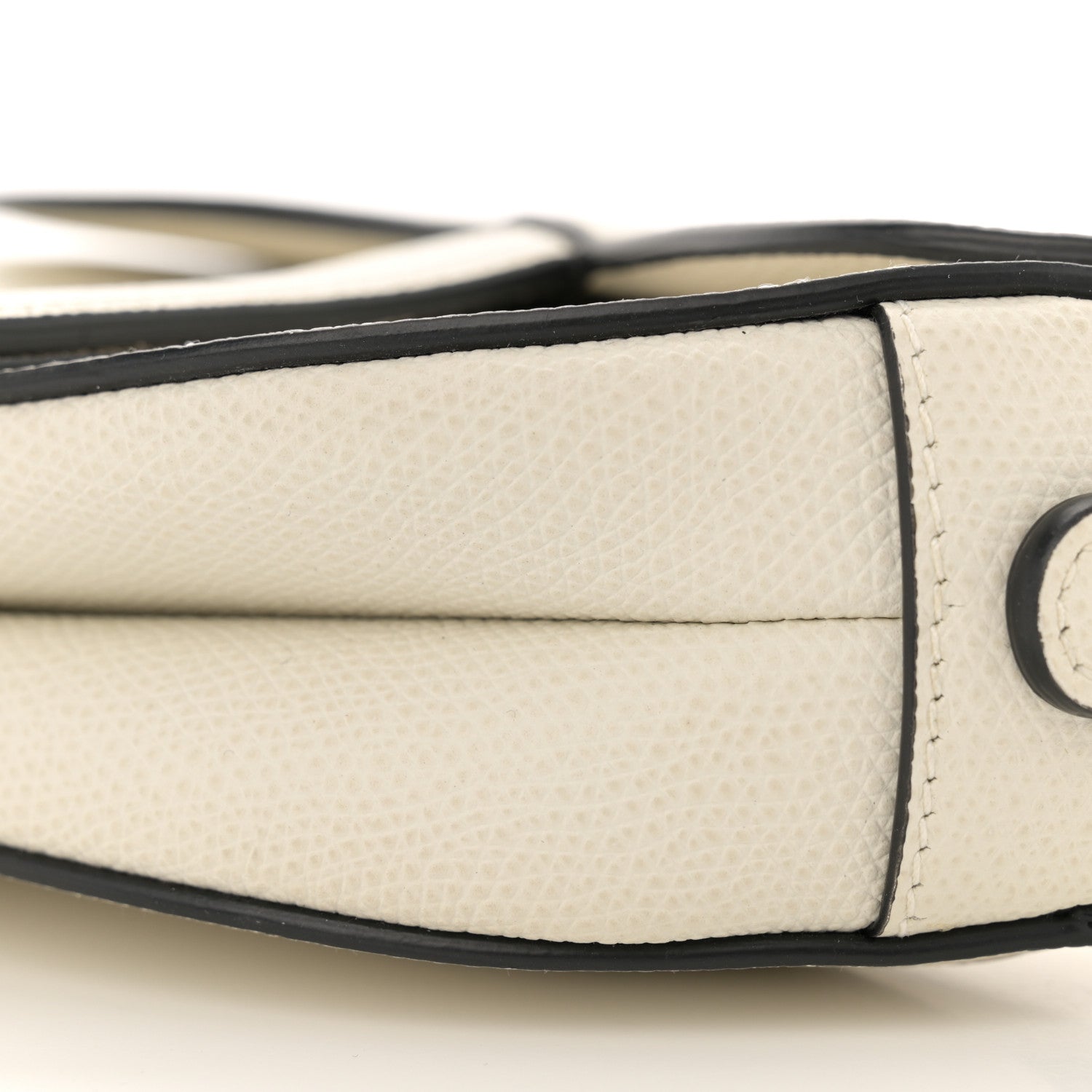Christian Dior Grained Calfskin Mini Saddle Bag White 10 of 10