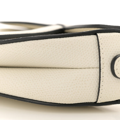 Christian Dior Grained Calfskin Mini Saddle Bag White 10 of 10