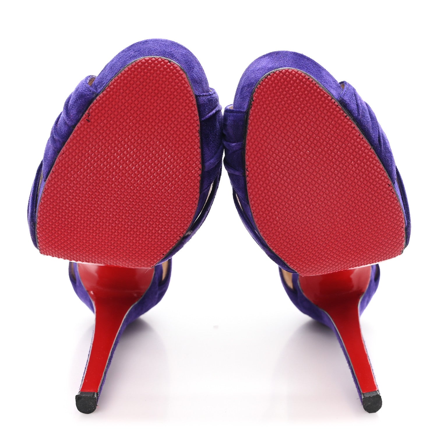 Christian Louboutin Velvet Bandra 140 Pumps 37 Purple 6 of 9