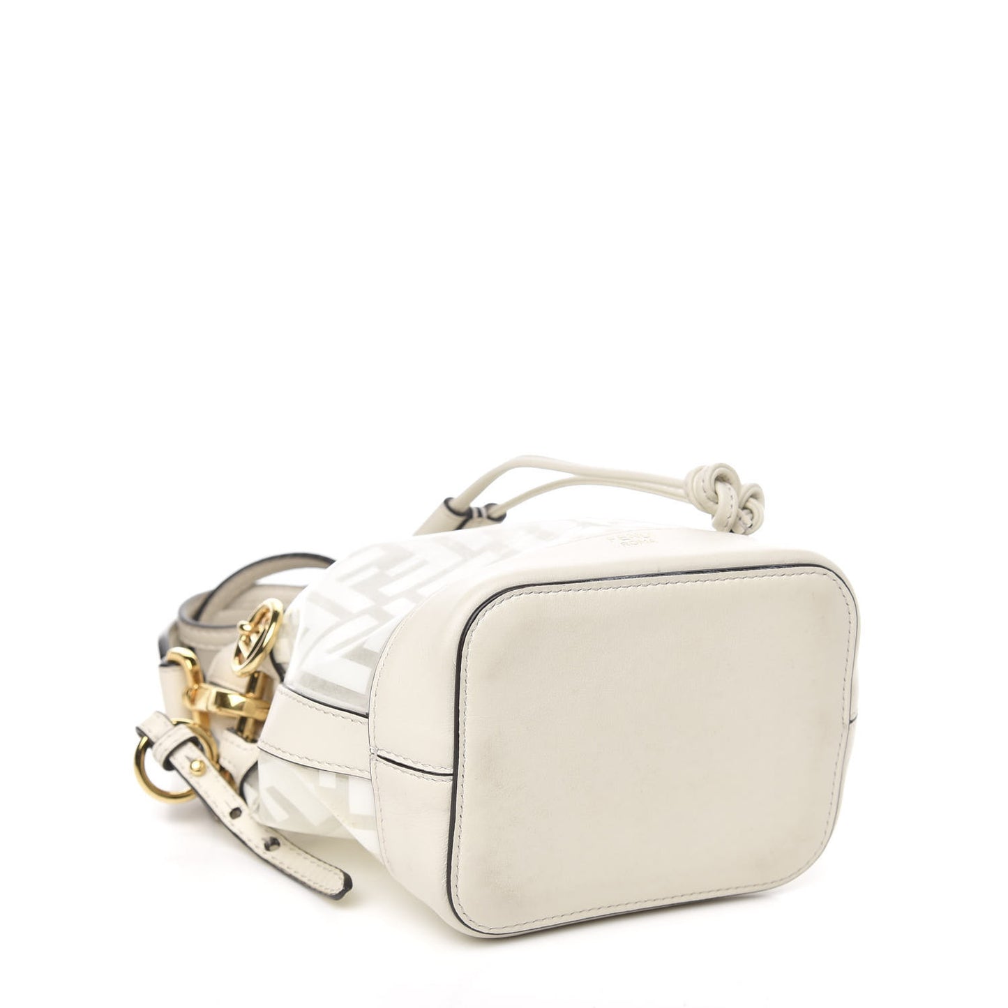 TPU FF Vitello Grace F is Fendi Mini Mon Tresor Bucket Bag White