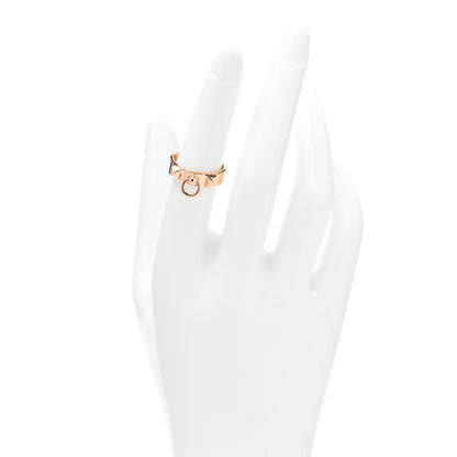 Hermes 18K Rose Gold PM Collier De Chien Ring 53 6.5 2 of 5