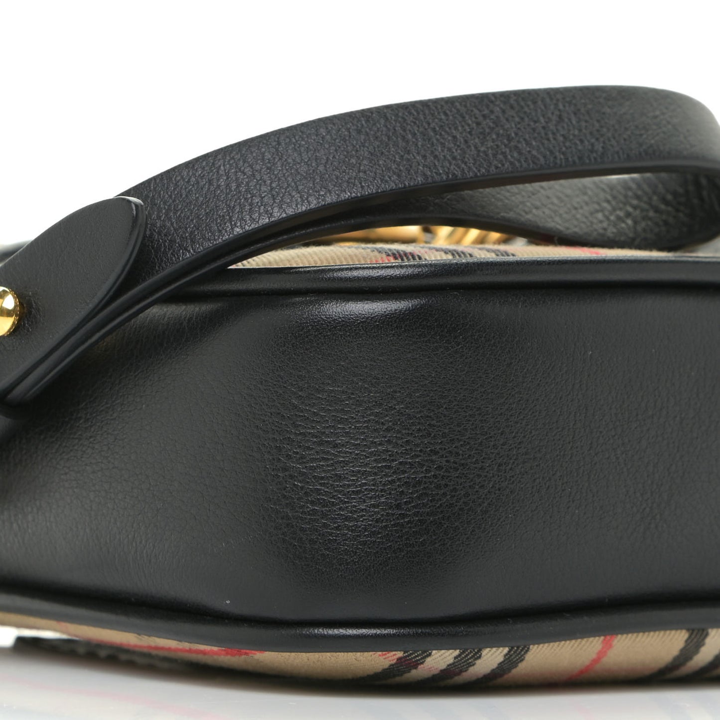 Smooth Calfskin 1983 Knight Check Link Bum Bag Black