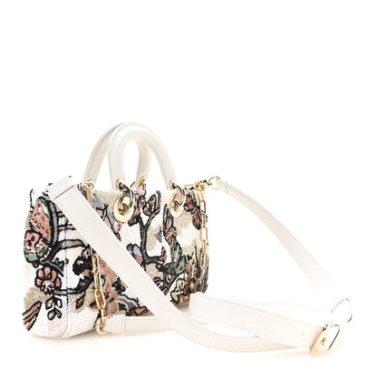 Christian Dior Calfskin Sequin Embroidered Butterfly Lady D-Joy Multicolor 3 of 10
