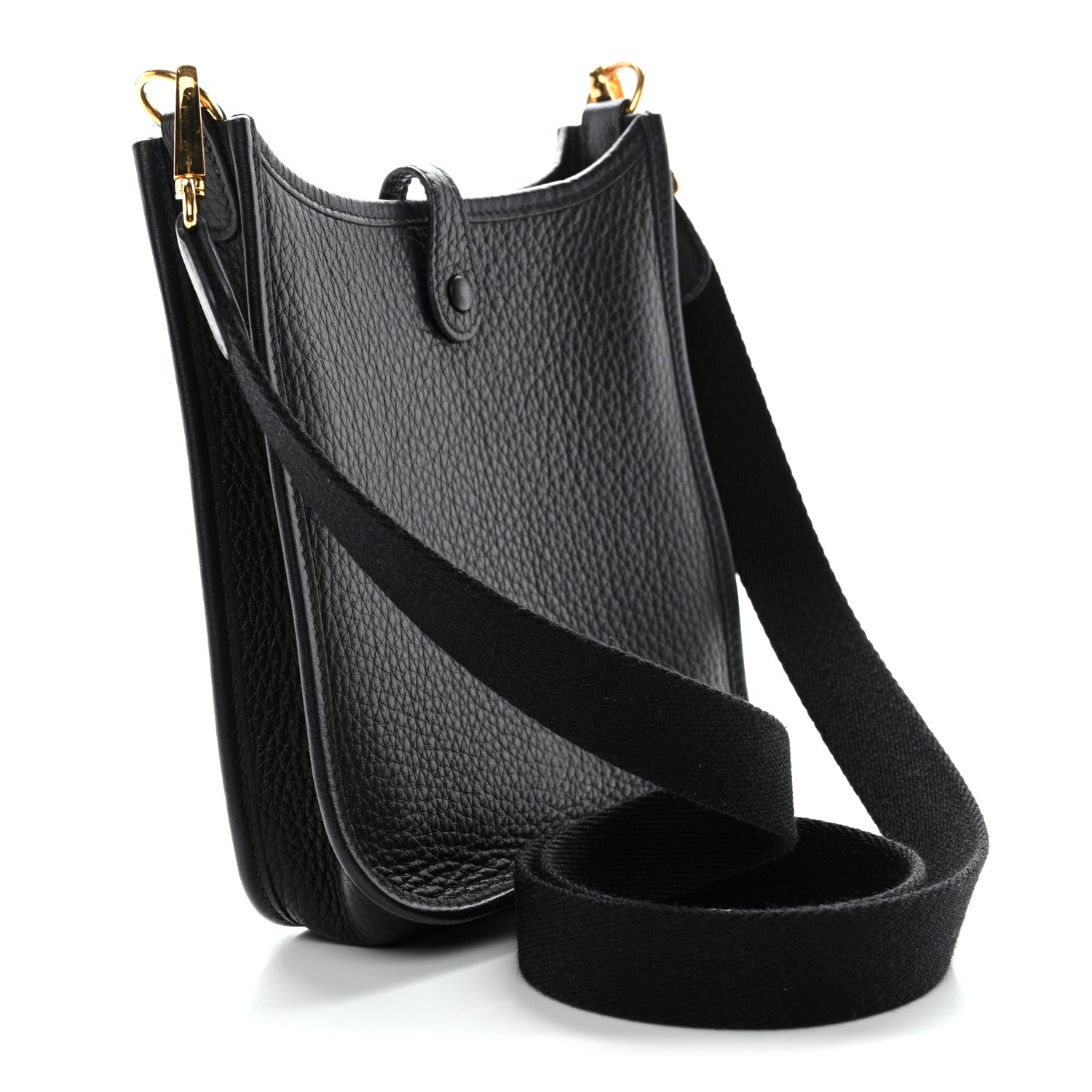 Hermes Taurillon Clemence Evelyne TPM Black 3 of 11