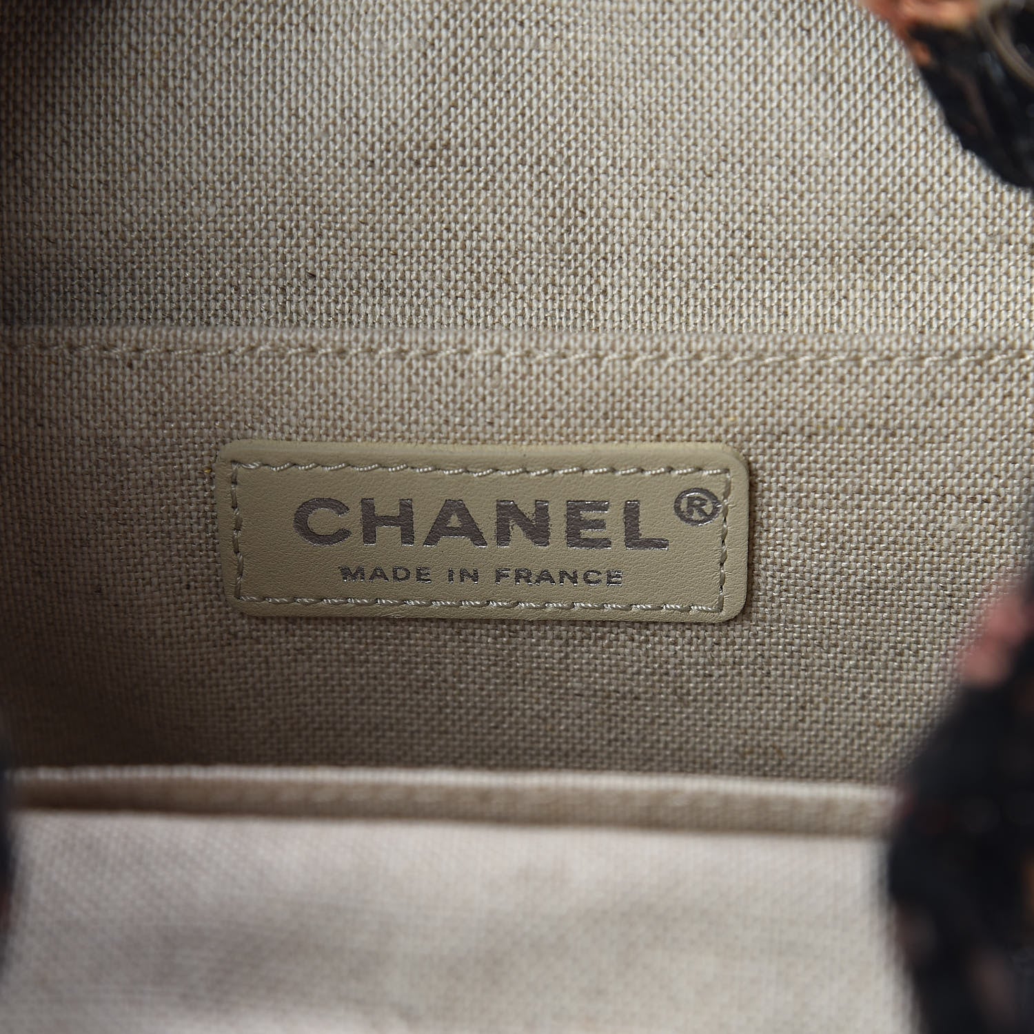 Chanel Tweed Calfskin Quilted Small Gabrielle Bucket Black Brown Orange 6 of 9