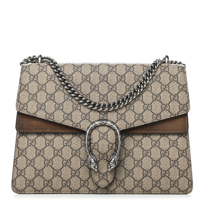 Gucci GG Supreme Monogram Medium Dionysus Shoulder Bag Taupe 1 of 12