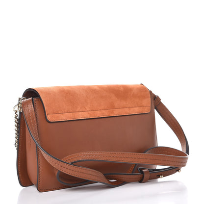 Chloe Suede Calfskin Small Faye Shoulder Bag Tobacco 3 of 7