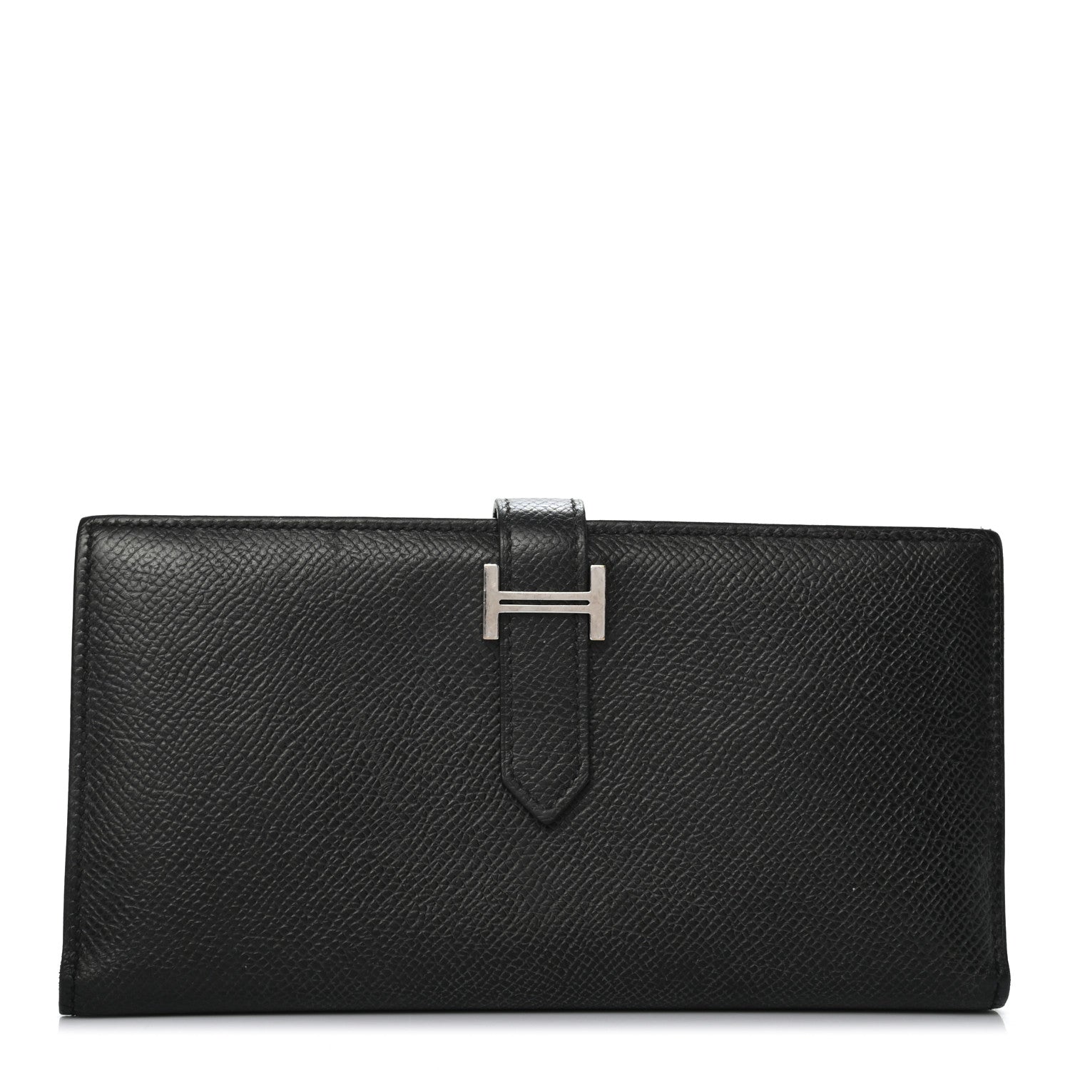 Hermes Epsom Bearn Gusset Wallet Black 1 of 6