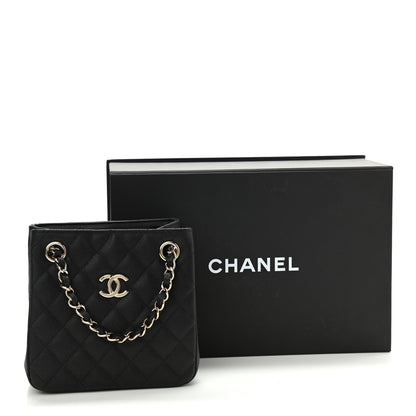 Chanel Caviar Quilted Mini Bucket Bag Black 11 of 11