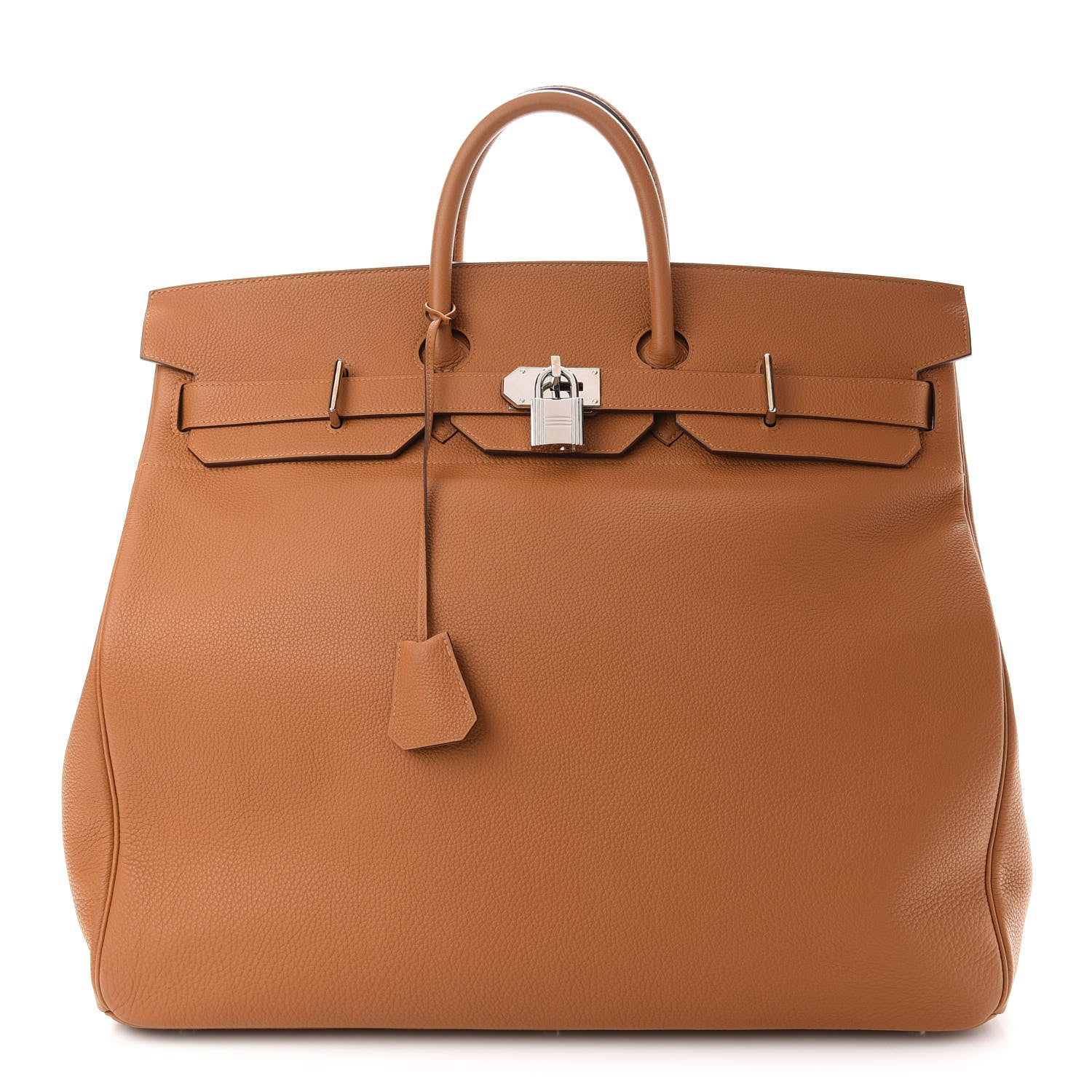 Hermes Togo HAC Travel Birkin 50 Caramel 1 of 11