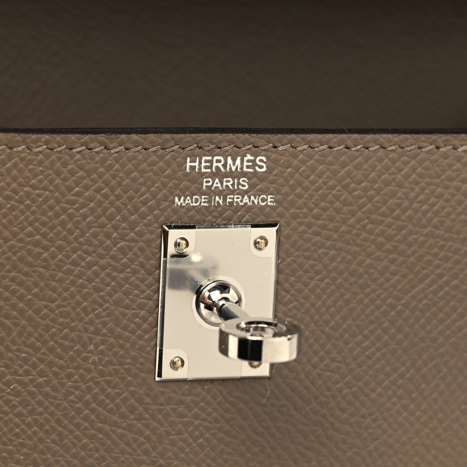 Hermes Epsom Tri-Color Kelly Sellier 25 Etoupe Alezan Biscuit 6 of 11