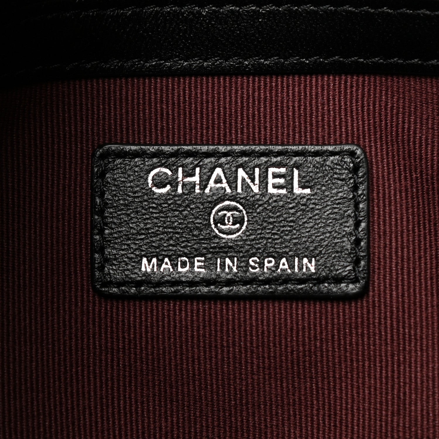 Chanel Lambskin Quilted Medium Cosmetic Case Black 6 of 8