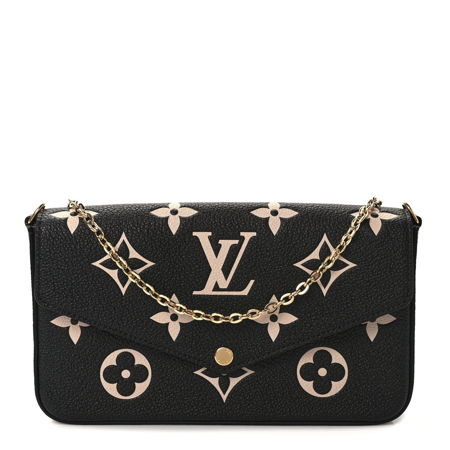 Empreinte Monogram Giant Felicie Pochette Black Beige