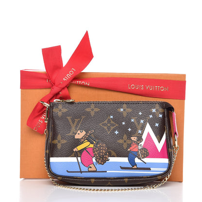 Louis Vuitton Monogram 2018 Christmas Animation Mini Bears Pochette Accessories 8 of 8