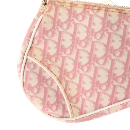 Christian Dior Monogram Mini Saddle Pochette Pink 10 of 15