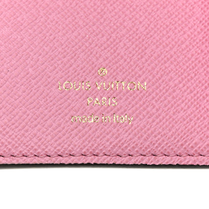 Louis Vuitton Monogram 2022 Christmas Animation Paris Victorine Wallet Pink 6 of 7