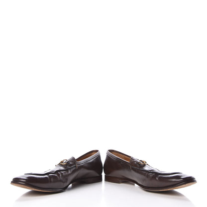 Gucci Calfskin Womens Jordaan Loafers 40.5 Fondente Brown 6 of 20