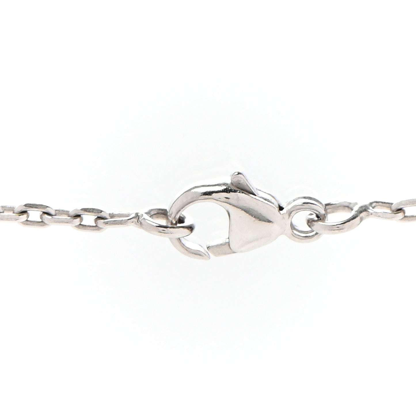 Palladium Pop H Pendant Necklace White