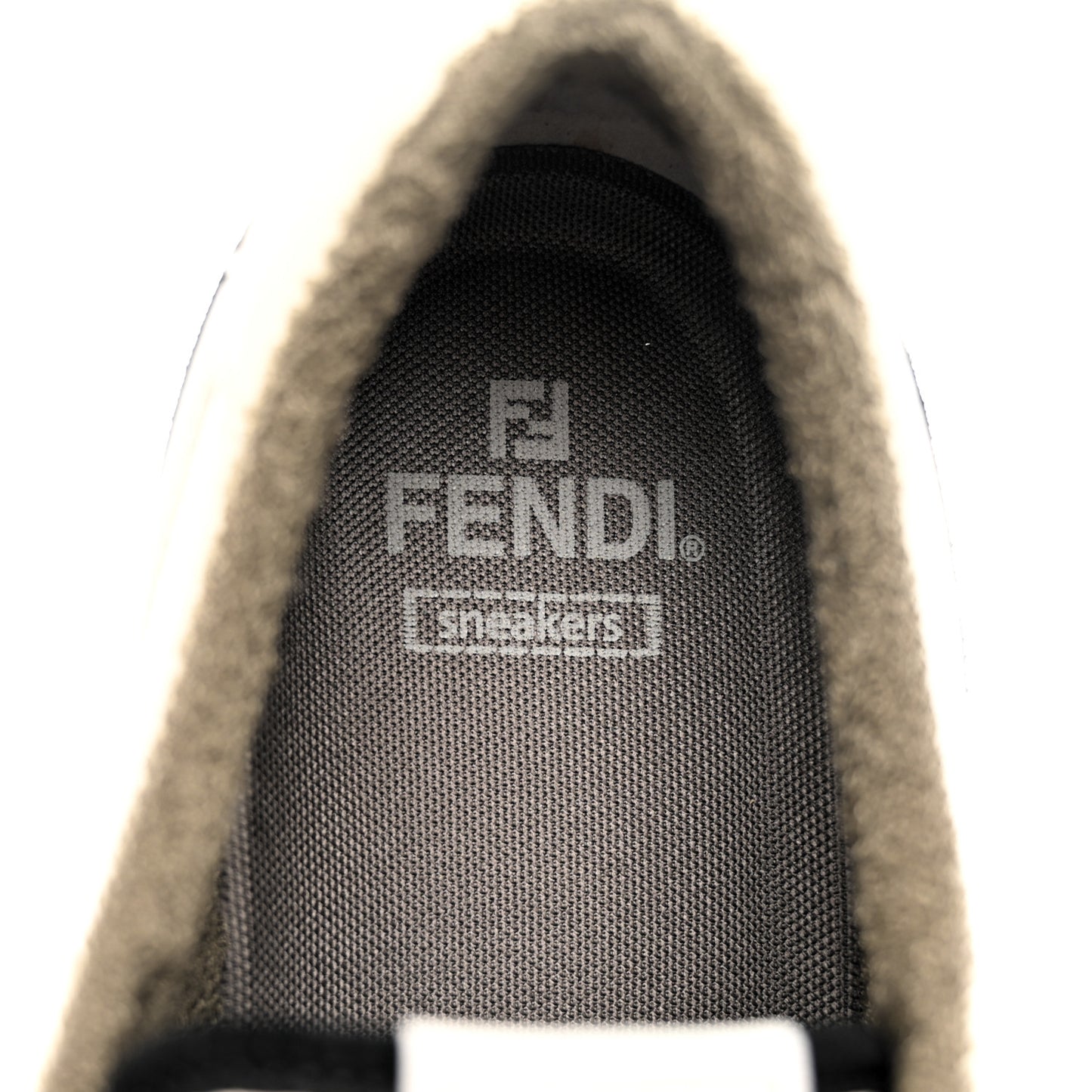 Suede Vitello Mens Fendi Match Low Top Sneakers 10 Milk Black